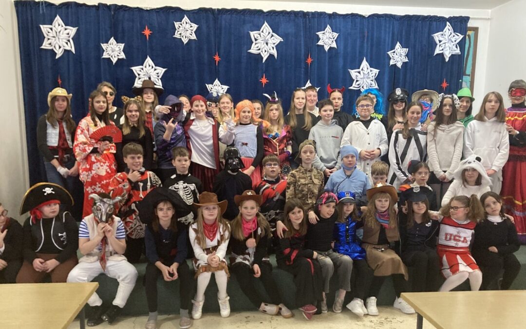 Maškarani dan u Područnoj školi Gerovo